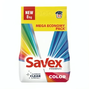 Լվացքի փոշի Savex Premium գունավոր 8 կգ ||Стиральный порошок Savex Premium для цветного белья 8 кг ||Laundry detergent Savex Premium for colored linen 8 kg