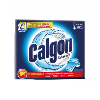 Հաբ Calgon լվացքի մեքենայի 12 հատ ||Таблетки для смягчения воды Calgon 2в1 12 шт. ||Water softening tablets Calgon 2in1 12 pcs.
