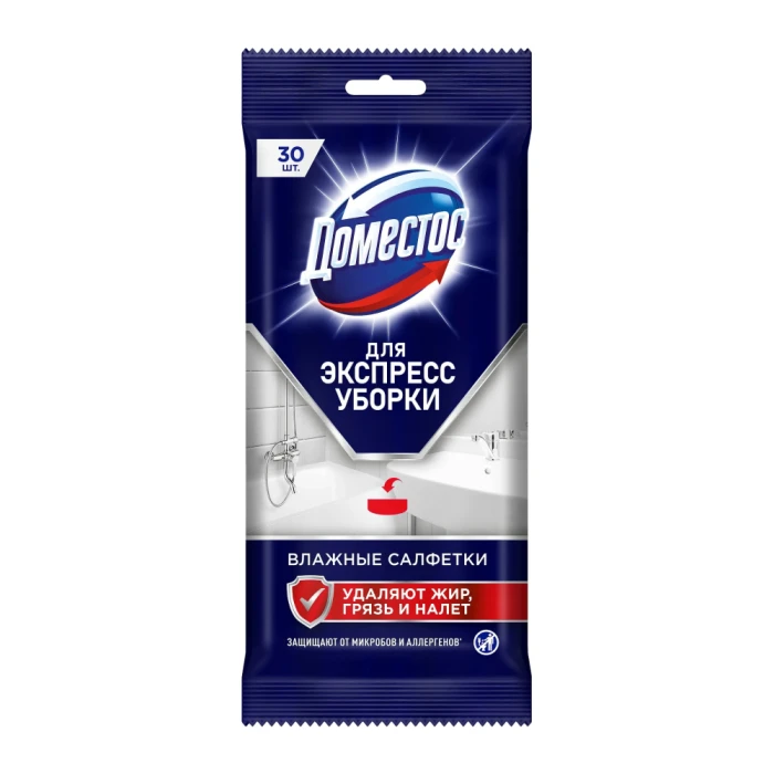 Napkin wet Domestos 30 pcs