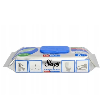 Անձեռոցիկ նյութով Sleepy սանհանգույցի 30 հատ ||Влажные салфетки Sleepy для ванной комнаты, 30 штук ||Sleepy Bathroom Wet Wipes, 30 Count