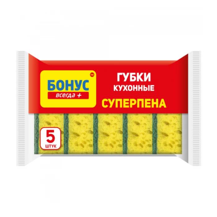 Սպունգ սպասքի Бонус Superfoam 5 հատ