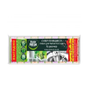 Sponge for washing dishes Master Fresh XL 100x70x33 mm 10 pcs