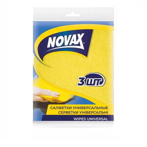 Салфетки хозяйственные Novax  универсал. 30x36 см 3 штука 