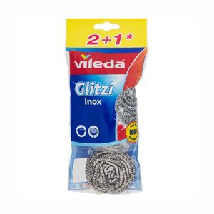 Sponge for washing dishes Vileda Inox metal 2+1 pcs.