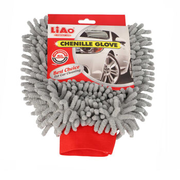 Ձեռնոց Microfibre Liao ավտոմեքենայի ||Перчатка для автомойки Liao микрофибра ||Chenille glove Liao for car cleaning