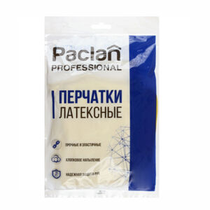 Резиновая перчатка Paclan Professional желтая 