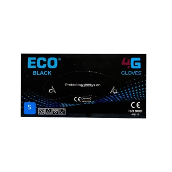 Перчатки резиновые ECO Nitrile Black 100 шт. 