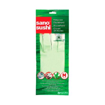 Ձեռնոց Sano Sushi Alое ||Перчатки Sano Sushi Alое хозяйственные ||Gloves Sano Sushi Aloe household