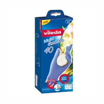 Ձեռնոց ռետինե Vileda multi sensitive 40 հատ ||Перчатки резиновые Vileda мульти чувствительные 40 шт. ||Gloves rubber Vileda multi sensitive 40 pcs