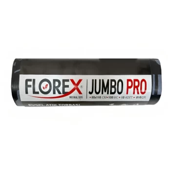Աղբի տոպրակ Florex Jumbo Pro 80x110 սմ 110 լ 10 հատ ||Мешок для мусора Florex Jumbo Pro 80x110 см 110 л 10 шт. ||Florex Jumbo Pro garbage bag 80x110 cm 110 l 10 pcs.