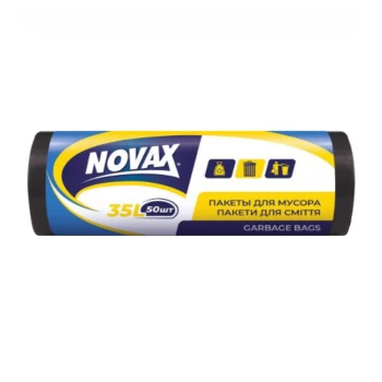Աղբի տոպրակ Novax 45x55 սմ 35 լ 50 հատ 7 մկմ ||Пакеты для мусора Novax 45x55 см 35 л 50 шт 7 мкм ||Novax waste bags 45x55 cm 35 l 50 pcs 7 microns