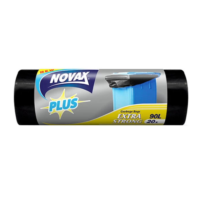 Novax waste bags 70x94 cm 90 l 20 pcs 24 microns