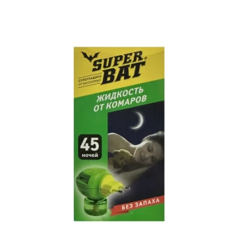 Հեղուկ ֆումիգատոր Super Bat մոծակների դեմ 45 գիշեր ||Жидкость от комаров Super Bat 45 ночей без запаха 30 мл ||Super Bat Mosquito Repellent 45 Nights Unscented 30 ml