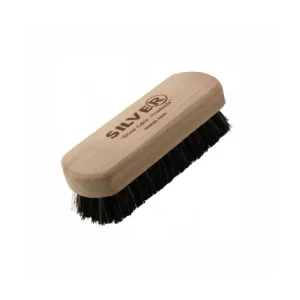 Shoe brush Silver leather
