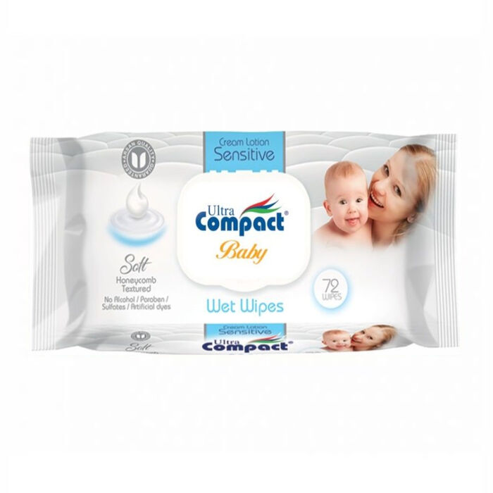 Wet wipes Compact Sensitive for children 72 pcs