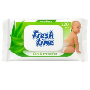 Napkins wet Fresh Time for children 0+ 120 pcs