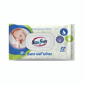 Անձեռոցիկ խոնավ Silk Soft մանկական 72 հատ ||Салфетки влажные Silk Soft детские 72 шт. ||Wet wipes Silk Soft for children 72 pcs. 
