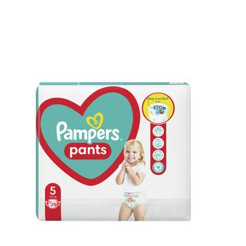 Տակդիր-վարտիք Pampers N5 12-17 կգ 28 հատ ||Подгузники-трусики Pampers Pants Размер 5 12-17 кг 28 шт ||Pampers Pants Size 5 12-17 kg 28 pcs