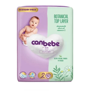 Подгузник Canbebe N 2 4-8 кг 52 шт. 
