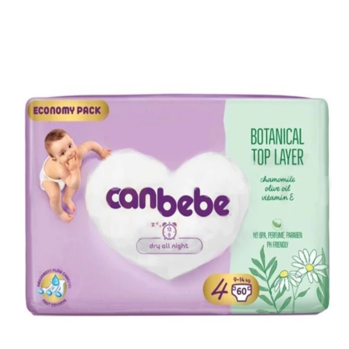 Подгузник Canbebe N4 9-14 кг 60 шт. 