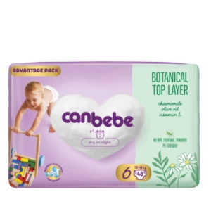 Canbebe Top Layer N6 Baby Diaper 13-18 kg 48 Pcs 