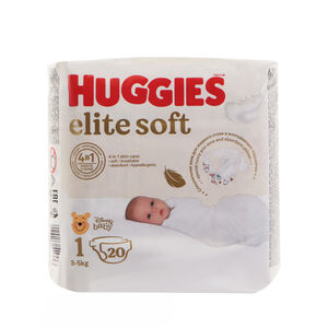 Տակդիր Huggies Elite Soft N1 3-5 կգ 20 հատ ||Подгузники детские Huggies Elite Soft 1, 3-5кг 20 шт. ||Baby diapers Huggies Elite Soft 1, 3-5kg 20 pcs.