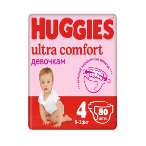Diapers Huggies N4 8-14 kg 80 pcs