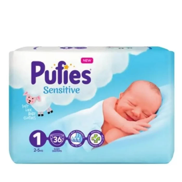Տակդիր Pufies N1 2-5 կգ 36 հատ 