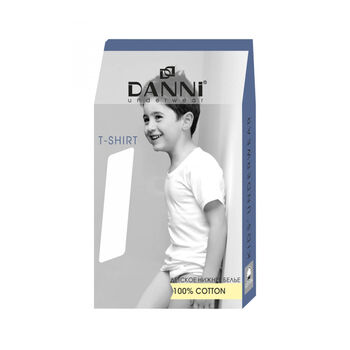 Շապիկ տղայի Danni կիսաթև սպիտակ ||Майка для мальчика Danni с коротким рукавом белая ||T-shirt for boy Danni with short sleeves white