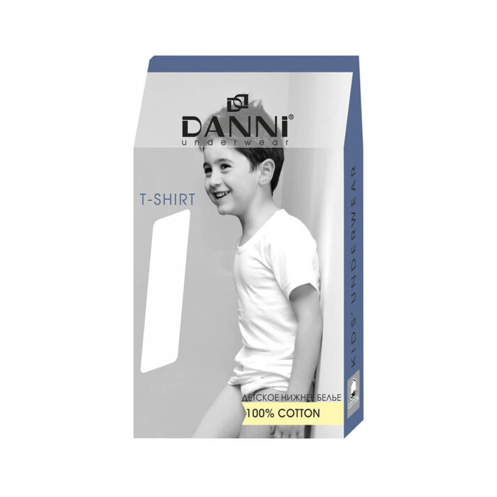 T-shirt for boy Danni with short sleeves white