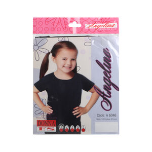 Շապիկ աղջկա Donna F.S Angelina 2-3 կիսաթև սև 6046 