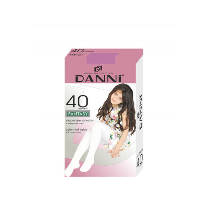 Զուգագուլպա մանկական Danni Fantasy վարդագույն 40 den 