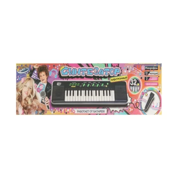 Խաղալիք սինթեզատոր + բարձրախոս||Игрушечный синтезатор +микрофон ||Toy synthesizer + speaker