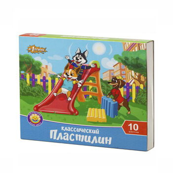 Պլաստիլին №1 School 10 գույն ||Пластилин №1 School 10 цветов ||Plasticine №1 School 10 colors