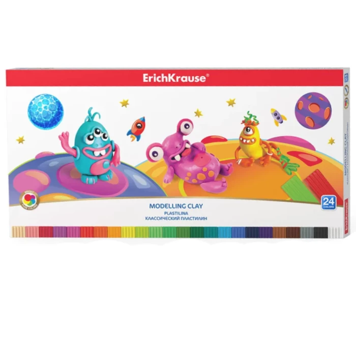  Plasticine ErichKrause 24 colors 