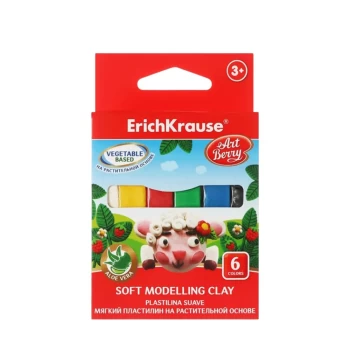 Պլաստիլին ErichKrause 6 գույն || Пластилин ErichKrause 6 цветов || Plasticine ErichKrause 6 colors 
