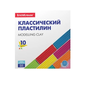  Пластилин 10 цветов ErichKrause Basic  