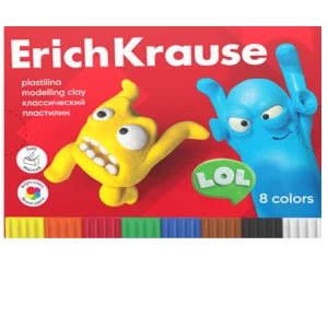  Пластилин 8 цветов ErichKrause Jolly Friends  