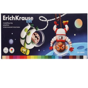 ErichKrause Kids Space Animals 24-Color Plasticine