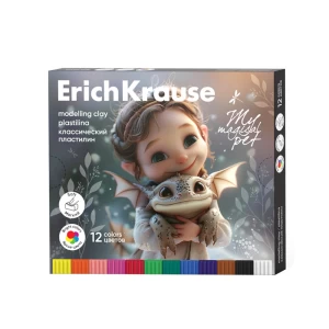 Plasticine ErichKrause My Magical Pet 12 colors 