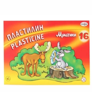 Plasticine 16 colors Gamma "Cartoons", 320 g, with a stack, cardboard