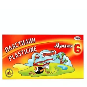 Plasticine 6 colors Gamma "Young artist", 84 g, with a stack, cardboard