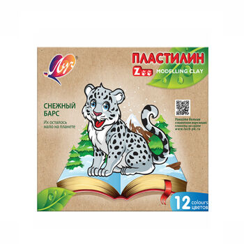 Պլաստիլին Луч ZOO 12 գույն ||Пластилин Луч ZOO 12 цветов ||Plasticine Луч ZOO 12 colors