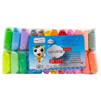 Պլաստիլին Super Light Clay 24 գույն 