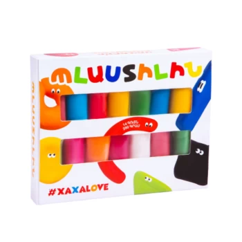 Պլաստիլին #Xaxalove 14 գույն 2+ ||Пластилин #Xaxalove 14 цветов 2+ || Plasticine #Xaxalove 14 colors 2+