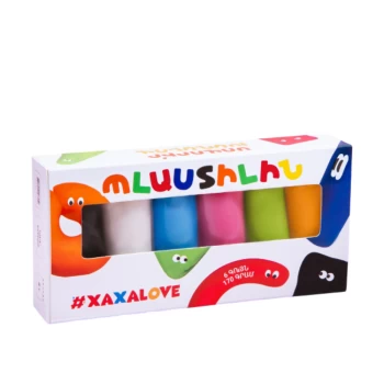 Պլաստիլին #Xaxalove 6 գույն 2+ ||Пластилин #Xaxalove 6 цветов 2+ || Plasticine #Xaxalove 6 colors 2+