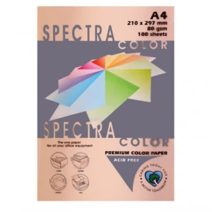Թուղթ գունավոր Spectra Peach A4 100 թերթ 210x297 մմ 80 գր/մ 