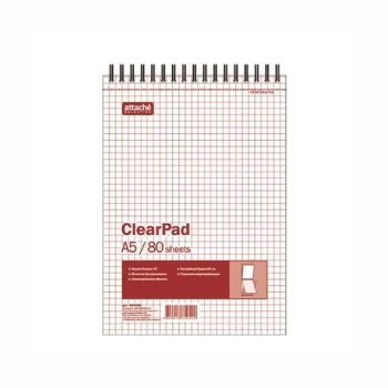Նոթատետր Attache Clear Pad զսպանակով 80 թերթ   