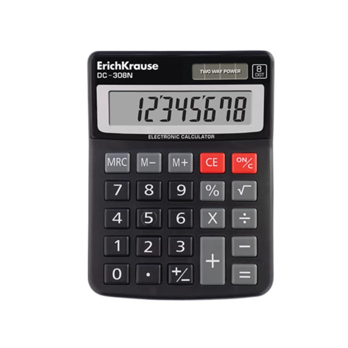 Калькулятор настольный 8-разрядов ErichKrause DC-308N Classic 