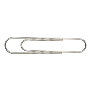 Attache metal paper clips with polymer coating 78 mm 30 pcs.